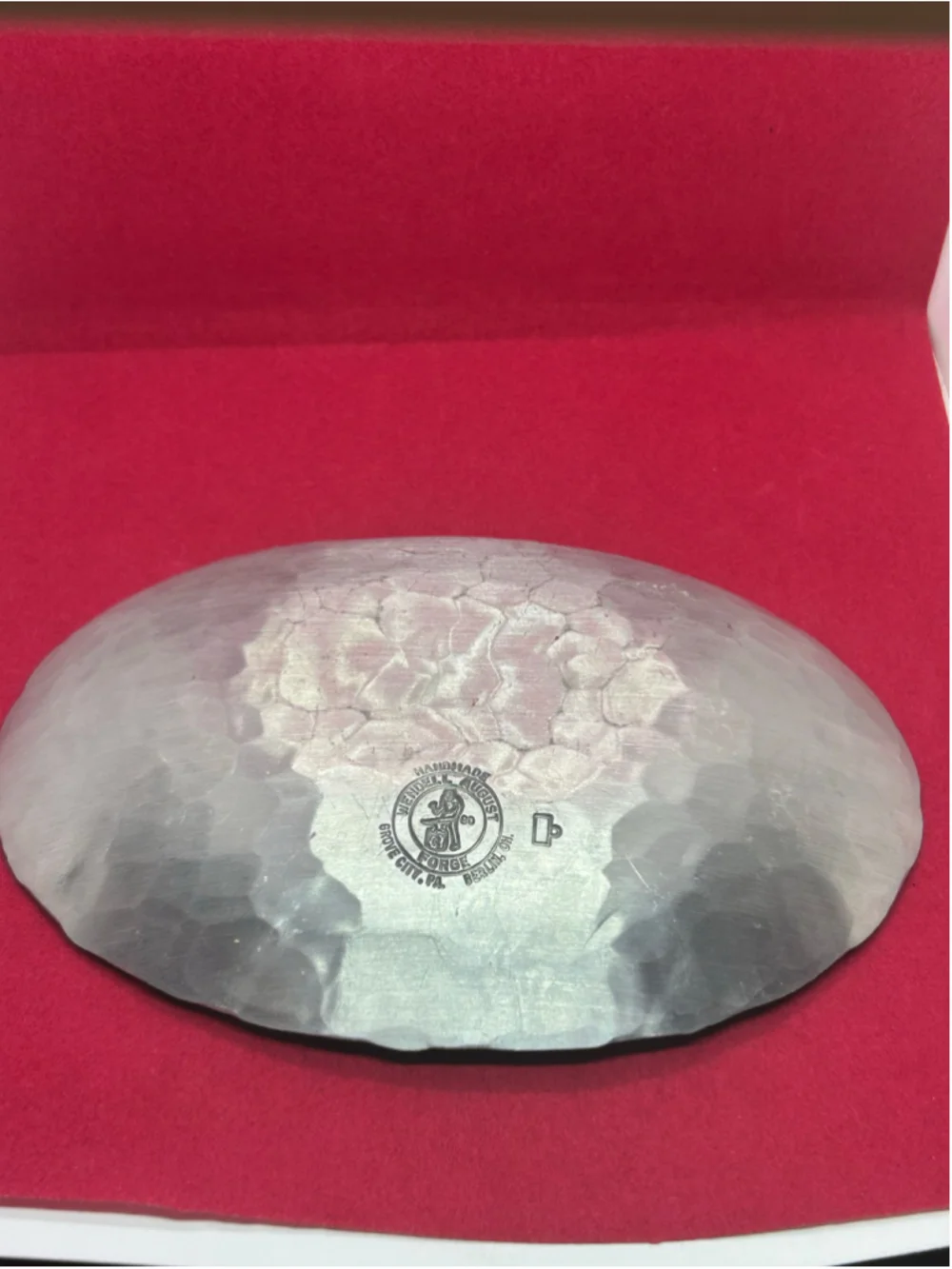 Wendell August Forge Floral Metal Serving Bowl One Size Silver